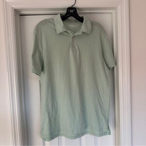 Old Navy Soft Wash Lightweight Polo Shirt Mint Green Summer Spring